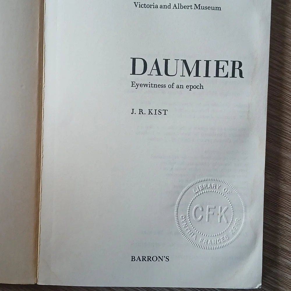Daumier Eyewitness of an Epoch Book Soft Cover Film Art Political Satire